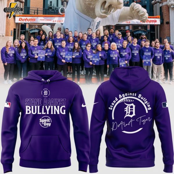 Limited Edition Detroit Tigers Stand Against Bullying Hoodie