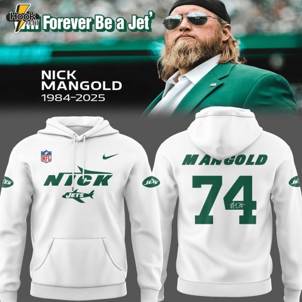 Limited Edition Jets Football ‘Will Forever Be a Jet’ Nick Mangold Hoodie