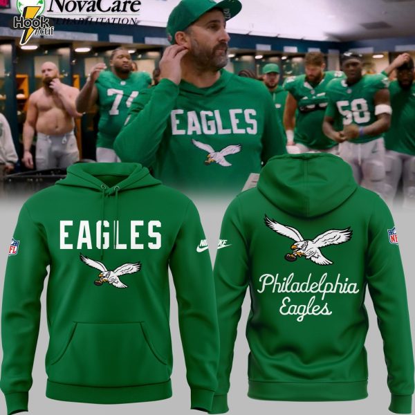Limited Edition Philadelphia Eagles Kelly Green Hoodie 2025 V1