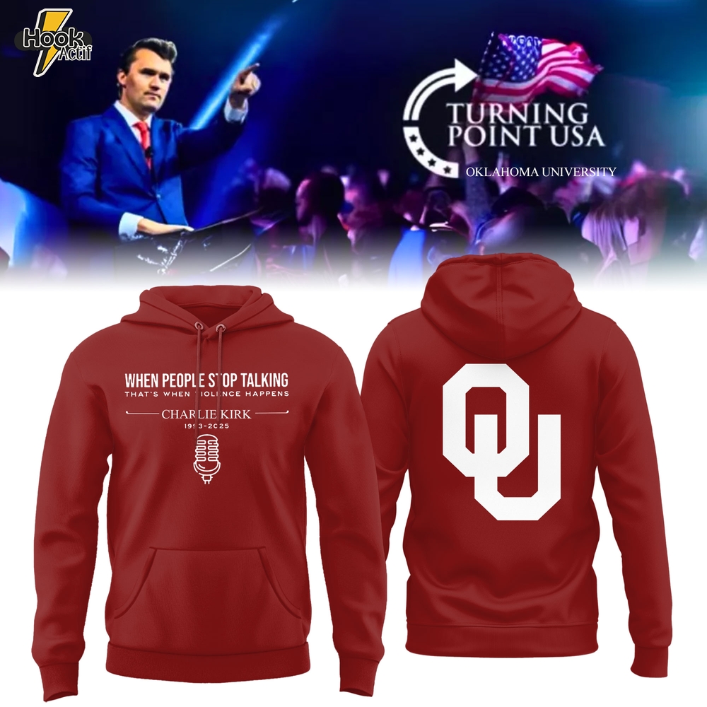 Limited Edition University of Oklahoma x Turning Point USA Hoodie Limited Edition University of Oklahoma x Turning Point USA Hoodie