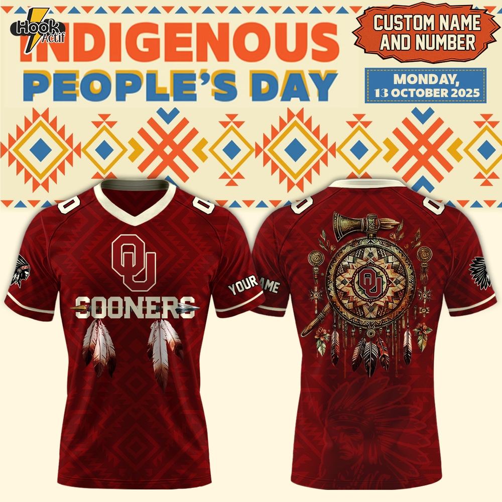 Limited Edition-Oklahoma Sooners Happy Indigenous Peoples' Day 2025 Jersey-V-neck Short Sleeve Jersey Limited Edition-Oklahoma Sooners Happy Indigenous Peoples' Day 2025 Jersey-V-neck Short Sleeve Jersey