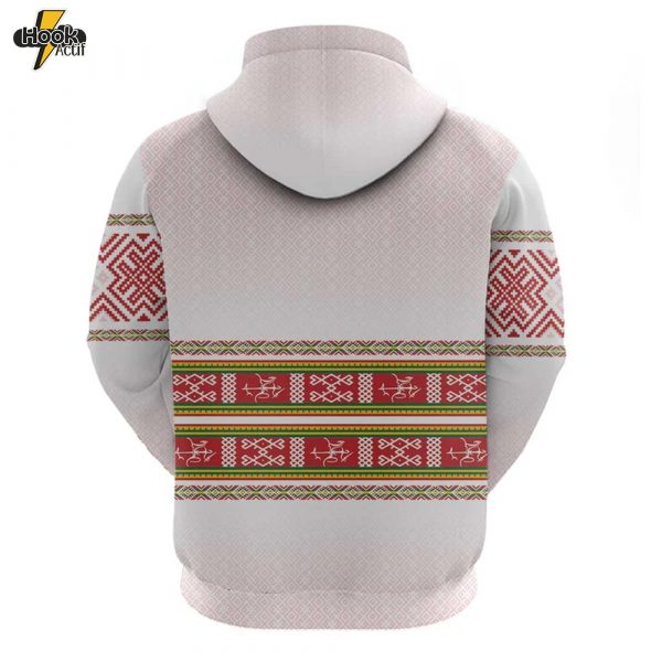 Lithuania Folk Pattern Vytis Motif Hoodie – Buy Online at HookActif.com