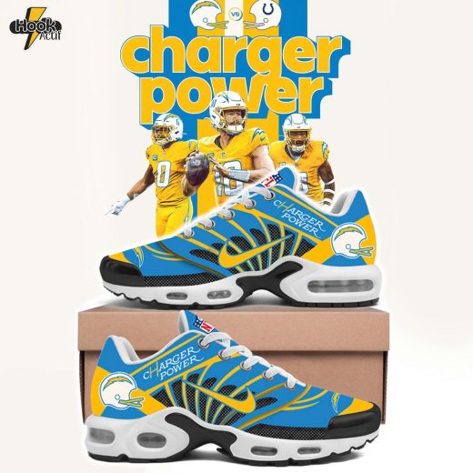 Los Angeles Chargers “Charger Power” Limited Edition Custom Nike Air Max Plus Shoes