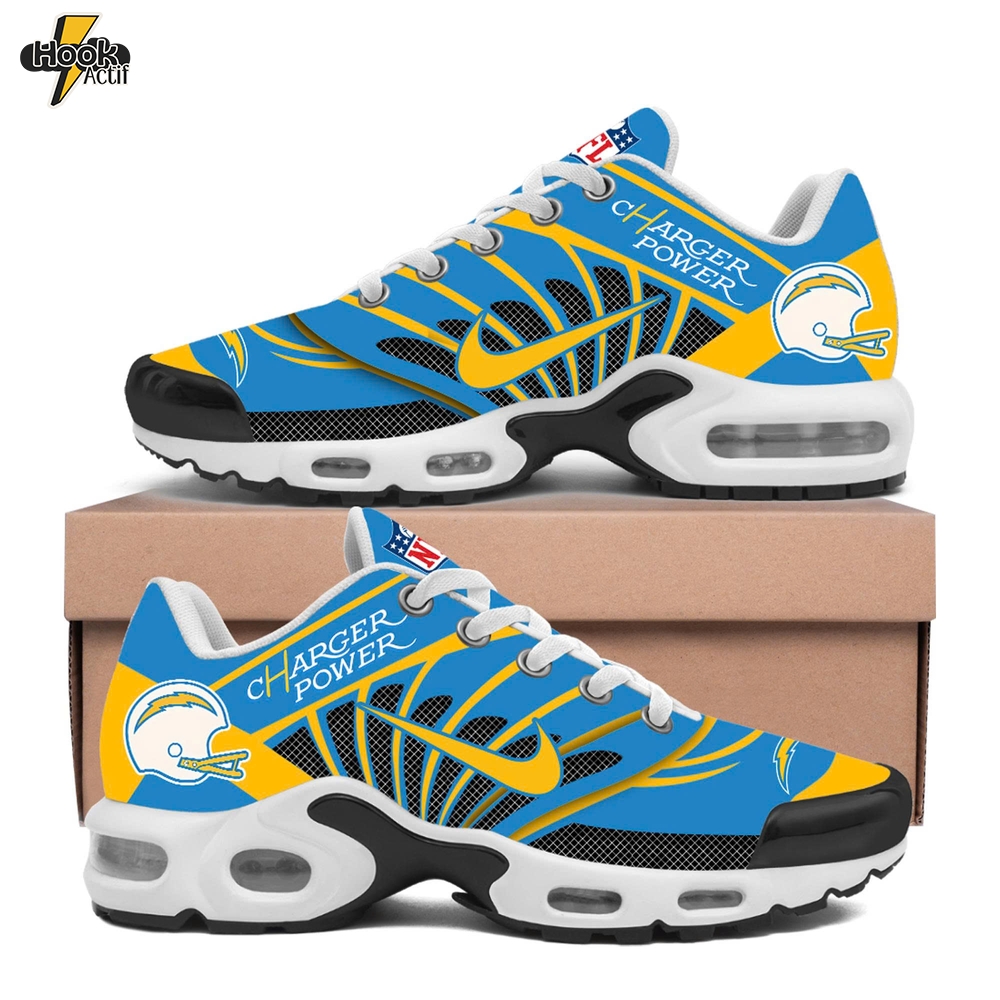 Los Angeles Chargers “Charger Power” Limited Edition Custom Nike Air Max Plus Shoes Los Angeles Chargers “Charger Power” Limited Edition Custom Nike Air Max Plus Shoes