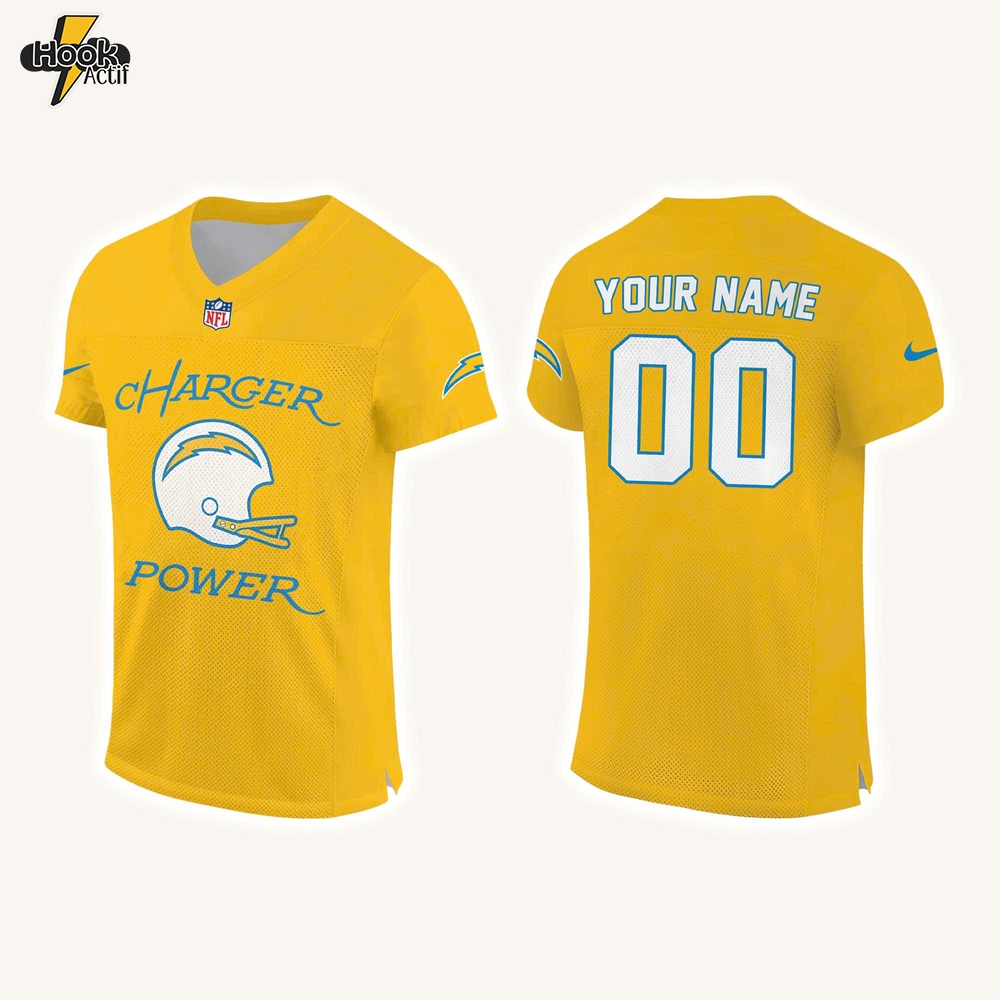 Los Angeles Chargers “Charger Power” Limited Edition Football Jersey | Joggers | Cap Los Angeles Chargers “Charger Power” Limited Edition Football Jersey | Joggers | Cap