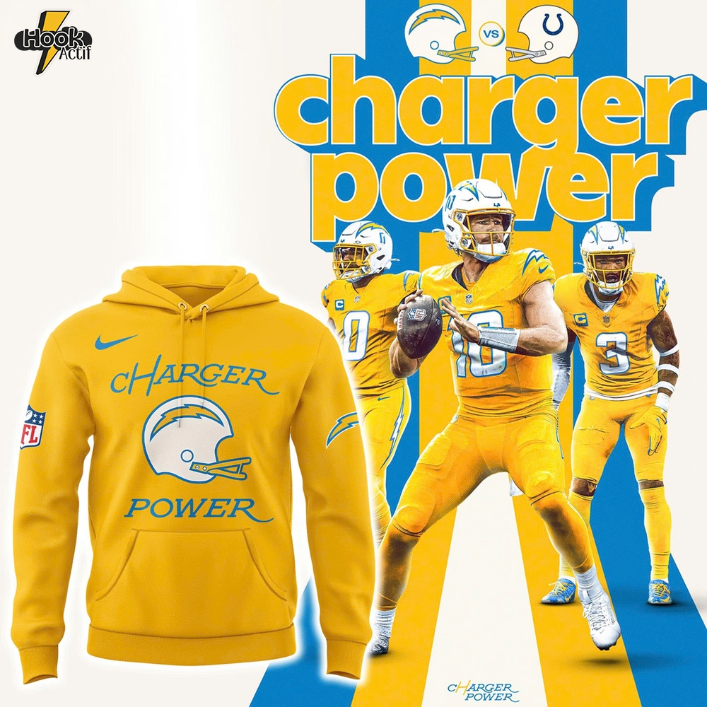 Los Angeles Chargers “Charger Power” Limited Edition Hoodie | Joggers | Cap Los Angeles Chargers “Charger Power” Limited Edition Hoodie | Joggers | Cap