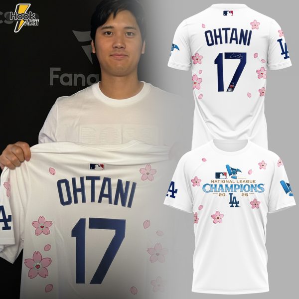 Los Angeles Dodgers Shohei Ohtani 2025 NLCS Champions Tshirt