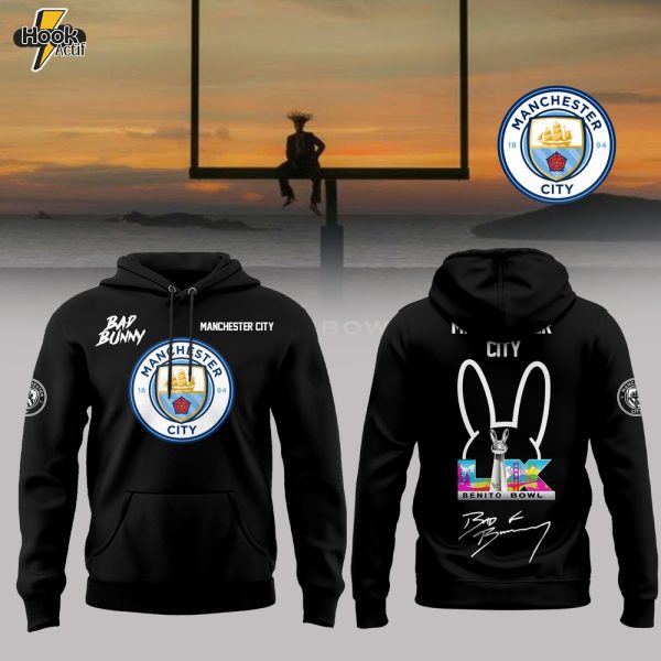Manchester City x Bad Bunny – Benito Bowl Hoodie Edition