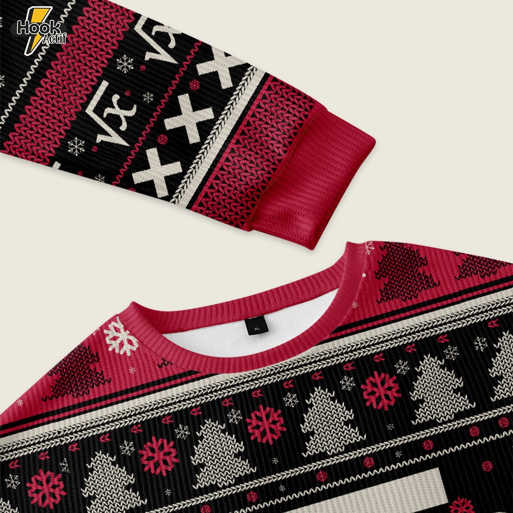 Math Christmas Black Ugly Christmas Sweater Sweatshirt Math Christmas Black Ugly Christmas Sweater Sweatshirt