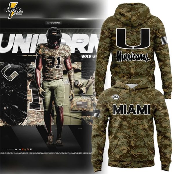 Miami Hurricanes Military Appreciation Hoodie