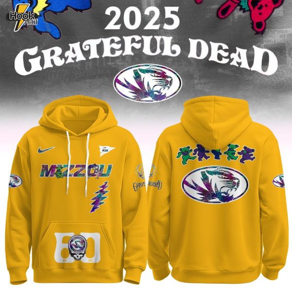 Missouri Tigers x Grateful Dead 60th Anniversary Hoodie Set 2025