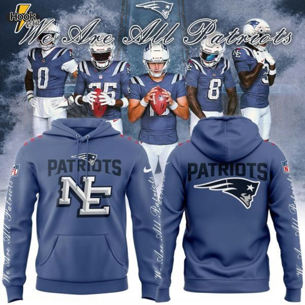 New England Patriots 2025 NFL Nike Rivalries "We are all Patriots" Hoodie