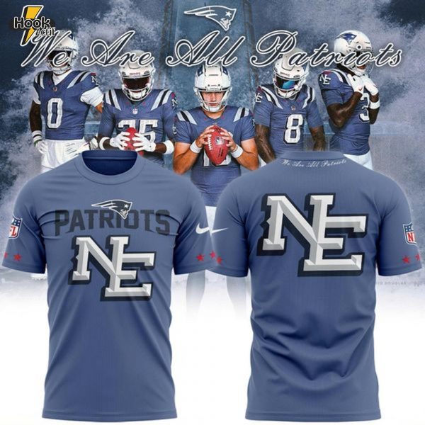 New England Patriots 2025 NFL Nike Rivalries "We are all Patriots" T-shirt