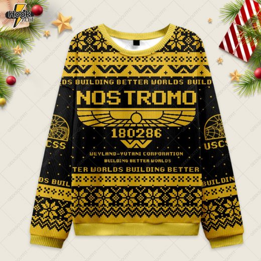 Nostromo 180286 Ugly Christmas Fuzzy Fleece Sweatshirt