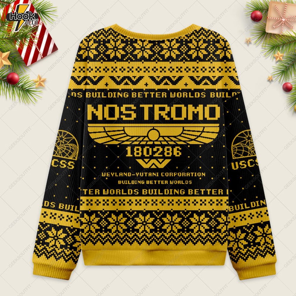 Nostromo 180286 Ugly Christmas Fuzzy Fleece Sweatshirt Nostromo 180286 Ugly Christmas Fuzzy Fleece Sweatshirt