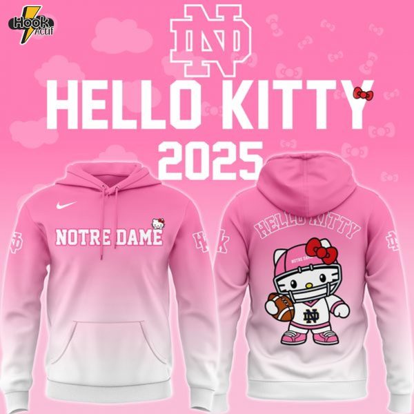 Notre Dame Football x Hello Kitty Hoodie 2025!