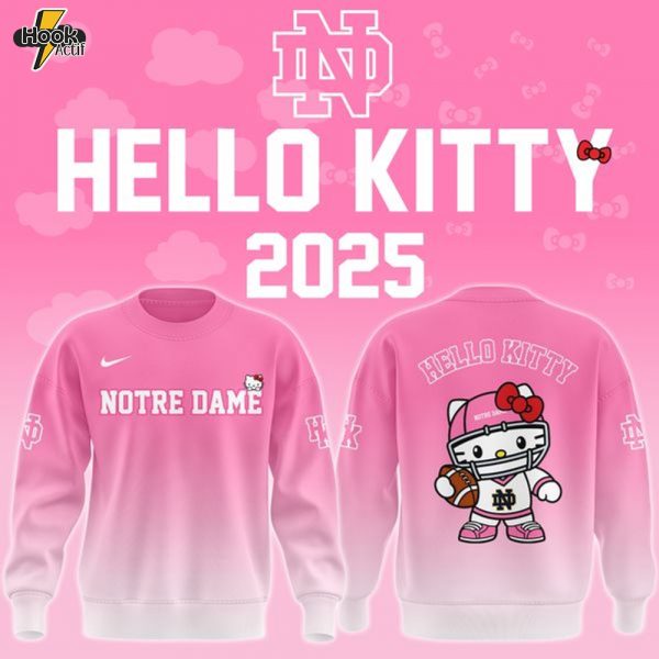 Notre Dame Football x Hello Kitty sweat 2025!