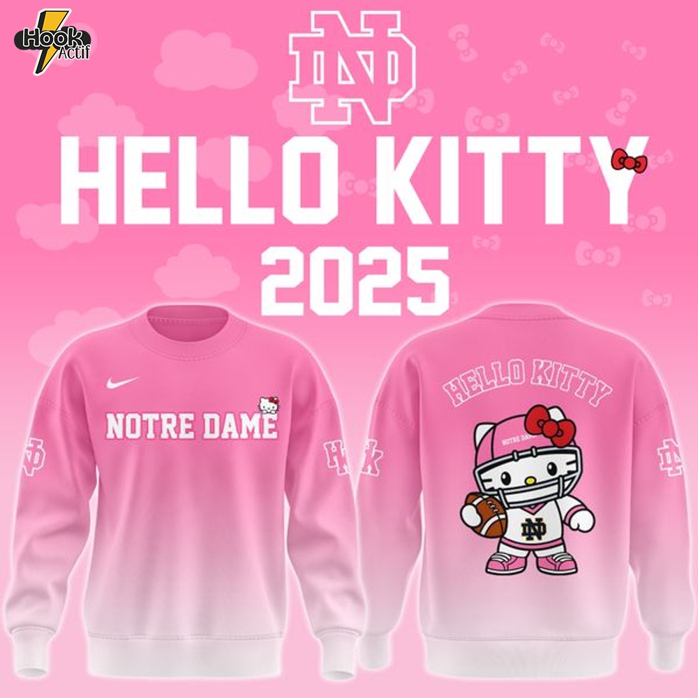Notre Dame Football x Hello Kitty sweat 2025! Notre Dame Football x Hello Kitty sweat 2025!