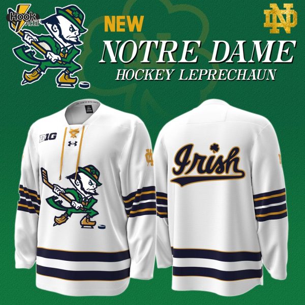 Notre Dame Leprechaun Hockey Jersey