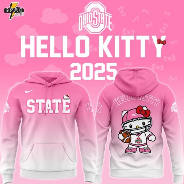 Ohio State Football x Hello Kitty Hoodie 2025!