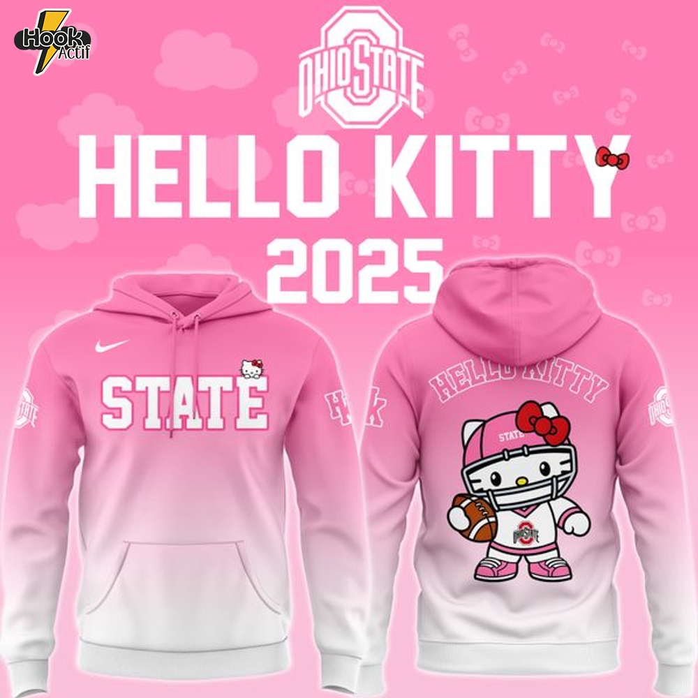 Ohio State Football x Hello Kitty Hoodie 2025! Ohio State Football x Hello Kitty Hoodie 2025!
