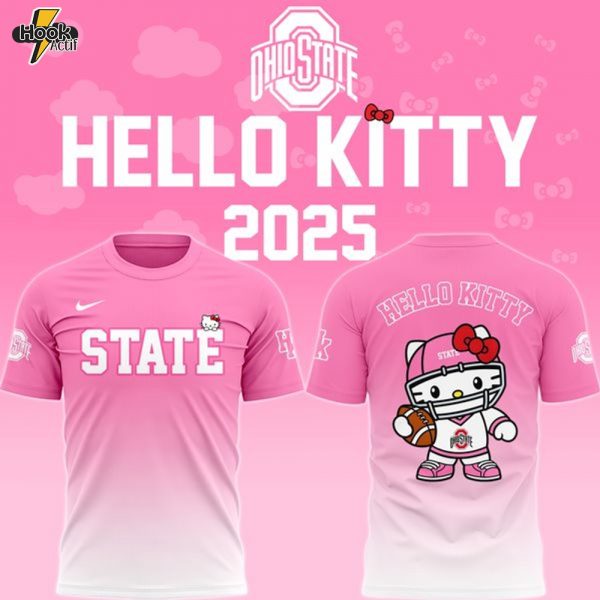 Ohio State Football x Hello Kitty tshirt 2025!