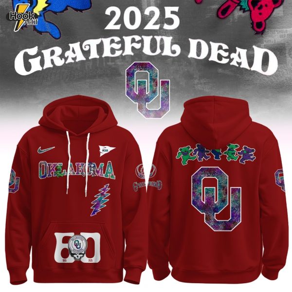 Oklahoma Sooners x Grateful Dead 60th Anniversary Hoodie Set 2025