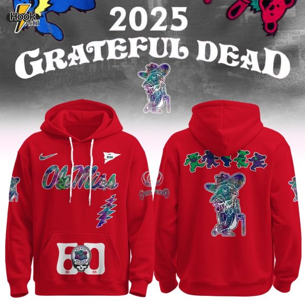 Ole Miss Rebels x Grateful Dead 60th Anniversary Hoodie Set 2025