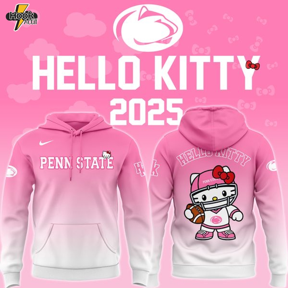 Penn State Football x Hello Kitty Hoodie 2025! Penn State Football x Hello Kitty Hoodie 2025!
