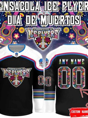 Pensacola Ice Flyers "November 1 at our Day of the Dead Night" Hockey Jersey