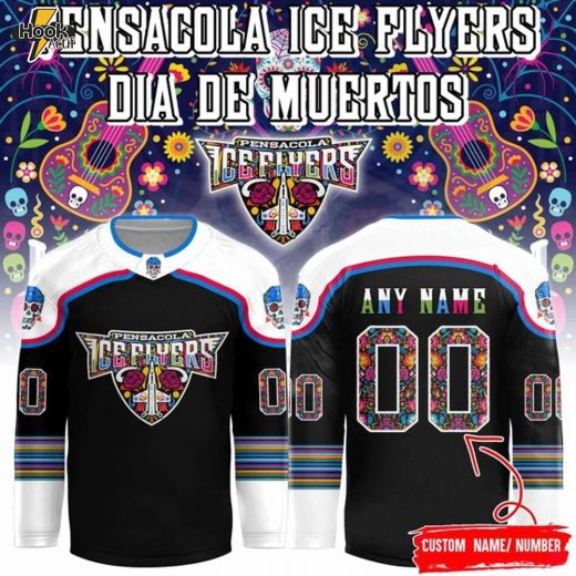 Pensacola Ice Flyers "November 1 at our Day of the Dead Night" Hockey Jersey