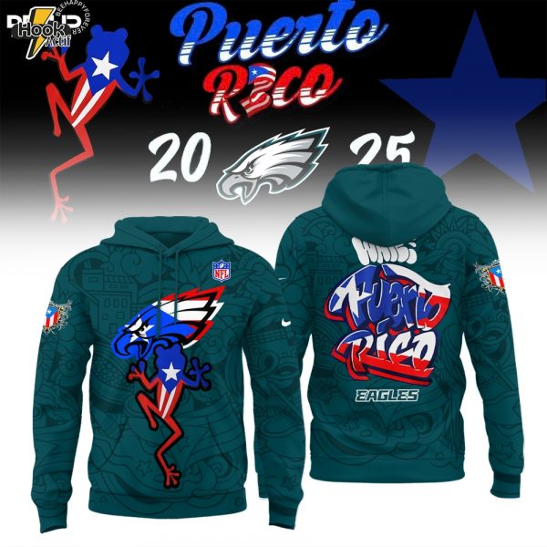 Philadelphia Eagles Puerto Rico Heritage Limited Edition Hoodie