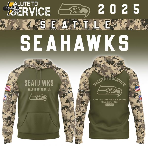 Seattle Seahawks Salute To Service Limited Hoodie – Buy Online at HookActif.com