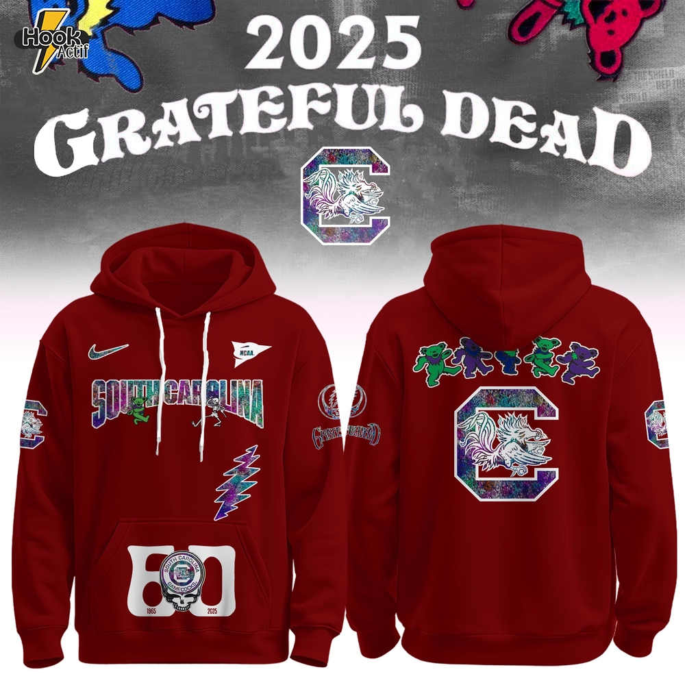South Carolina Gamecocks x Grateful Dead 60th Anniversary Hoodie Set 2025 South Carolina Gamecocks x Grateful Dead 60th Anniversary Hoodie Set 2025