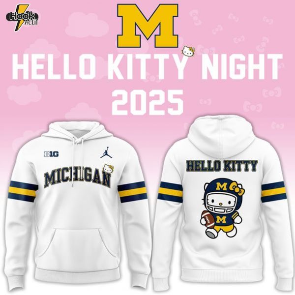 Special New Hello Kitty Michigan Football Hoodie Ver 2