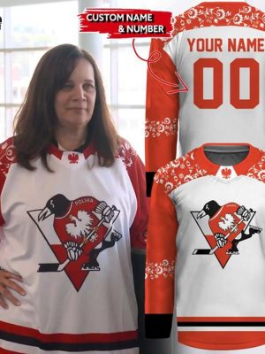 Special Pittsburgh Penguins Celebrate Polish Heritage Night Jersey