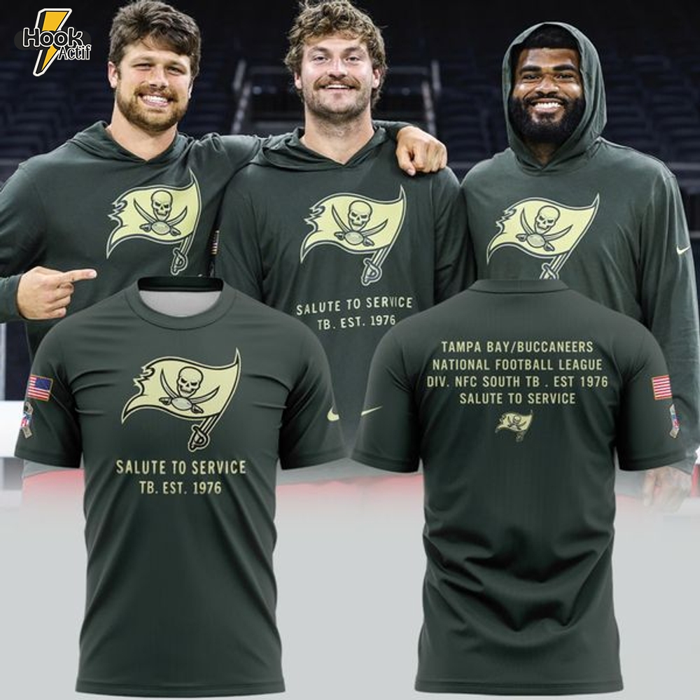 Tampa Bay Buccaneers Salute to Service T-Shirt - Limited Edition Tampa Bay Buccaneers Salute to Service T-Shirt - Limited Edition
