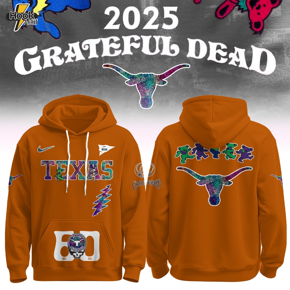 Texas Longhorns x Grateful Dead 60th Anniversary Hoodie Set 2025 Texas Longhorns x Grateful Dead 60th Anniversary Hoodie Set 2025