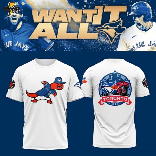 Toronto Blue Jays x Toronto Raptors White T-Shirt