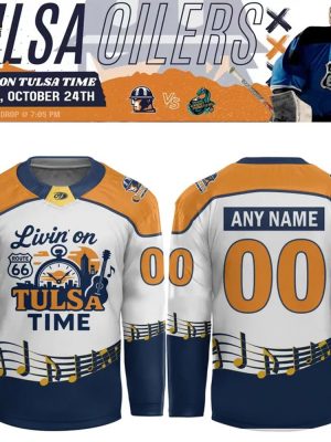 Tulsa Oilers "Livin' on Tulsa Time" Limited Edition Hockey Jersey 2025