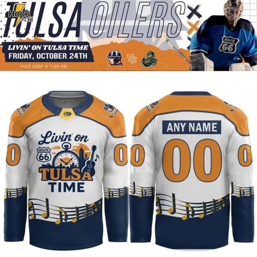 Tulsa Oilers "Livin' on Tulsa Time" Limited Edition Hockey Jersey 2025