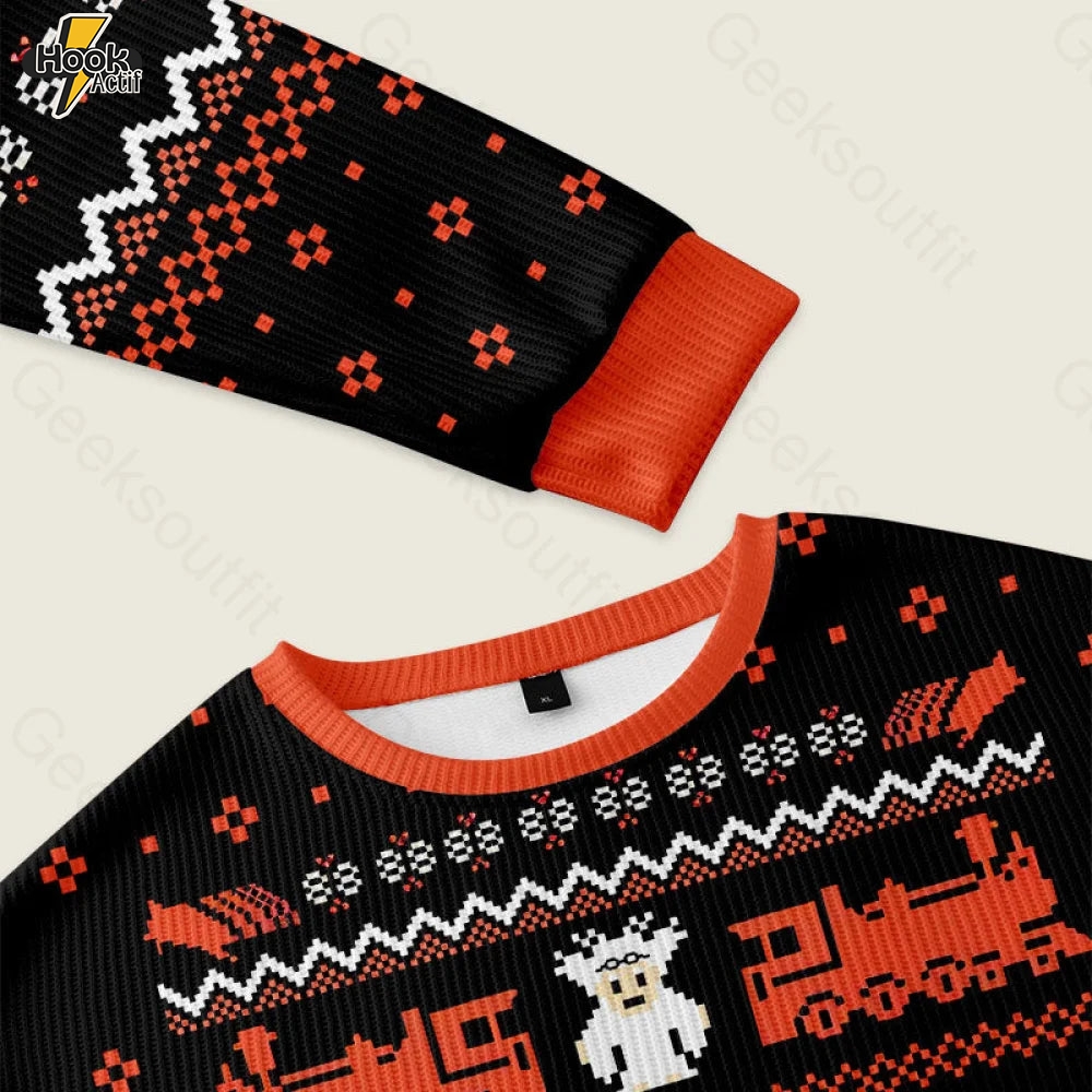 Twin Pines Mall Black Ugly Christmas Sweater Sweatshirt Twin Pines Mall Black Ugly Christmas Sweater Sweatshirt