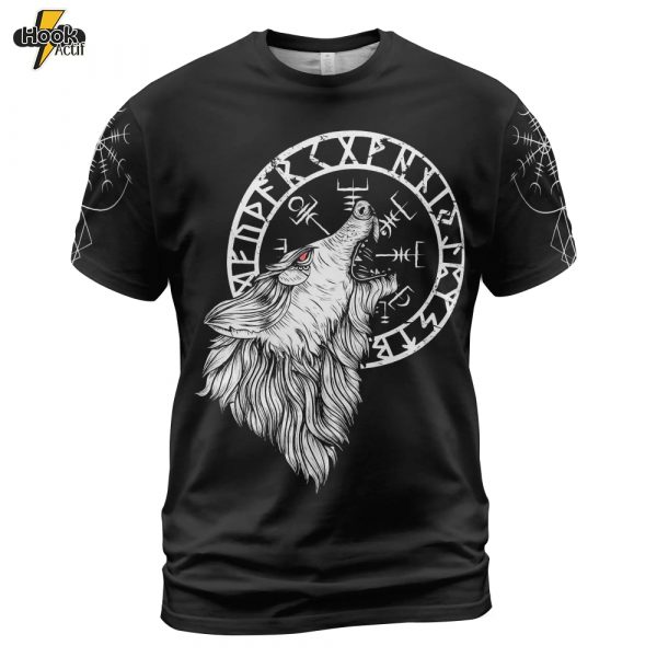 Viking Shirt – Wolf Viking Art Fierce Spirit
