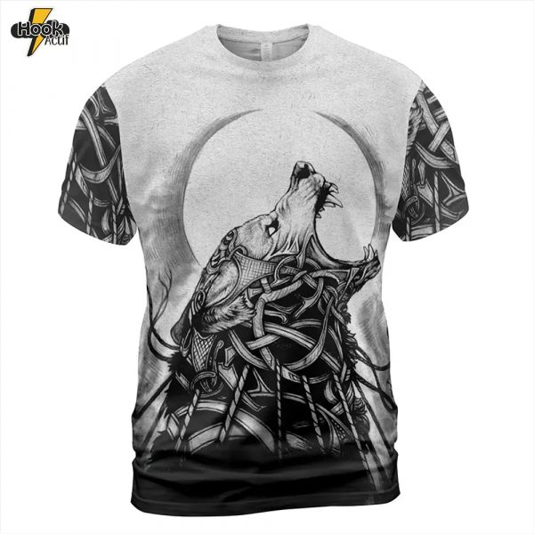 Viking Tees – Fenrir Clothing Norse Wolf Design