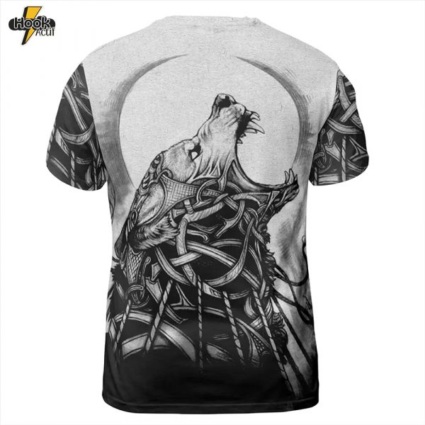 Viking Tees Fenrir Clothing Norse Wolf Design – Buy Online at HookActif.com
