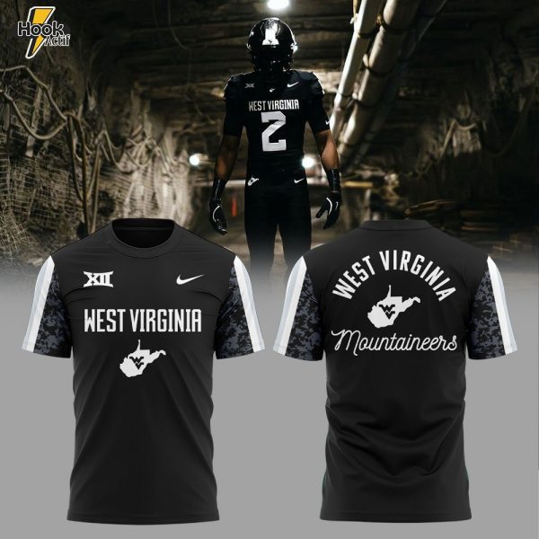 West Virginia Football Charcoal Black Suit 2025 Combo Shirt
