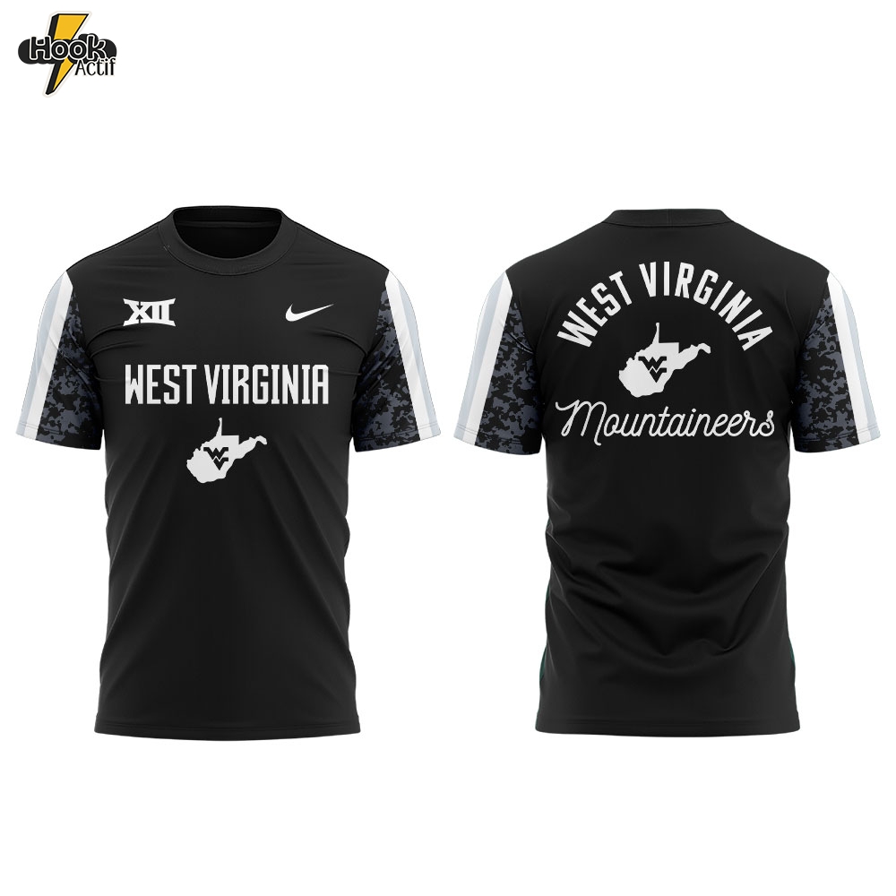 West Virginia Football Charcoal Black Suit 2025 Combo Shirt West Virginia Football Charcoal Black Suit 2025 Combo Shirt