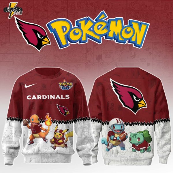 ARI Cardinals Special Pokemon Limited Edition Sweatshirt