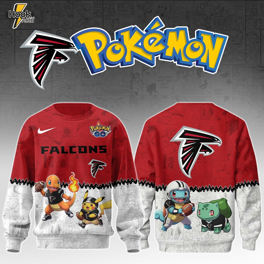 ATL Falcons Special Pokemon Limited Edition Sweatshirt ATL Falcons Special Pokemon Limited Edition Sweatshirt