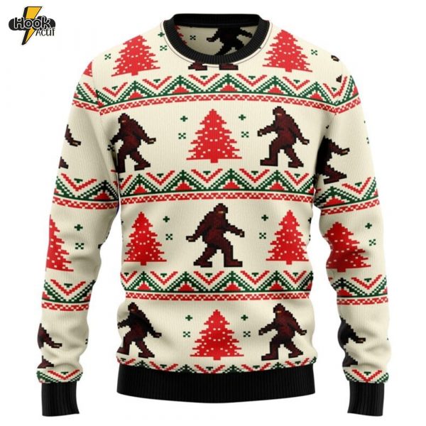 Amazing Bigfoot Ugly Christmas Sweater
